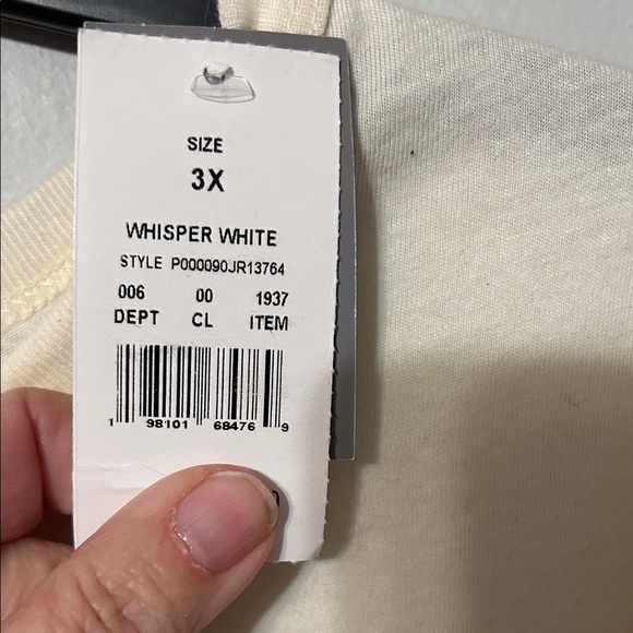 Zoe + Liv Cream Ballet Troupe Tee. 3xl. Whisper White color. NWT. - Picture 7 of 9